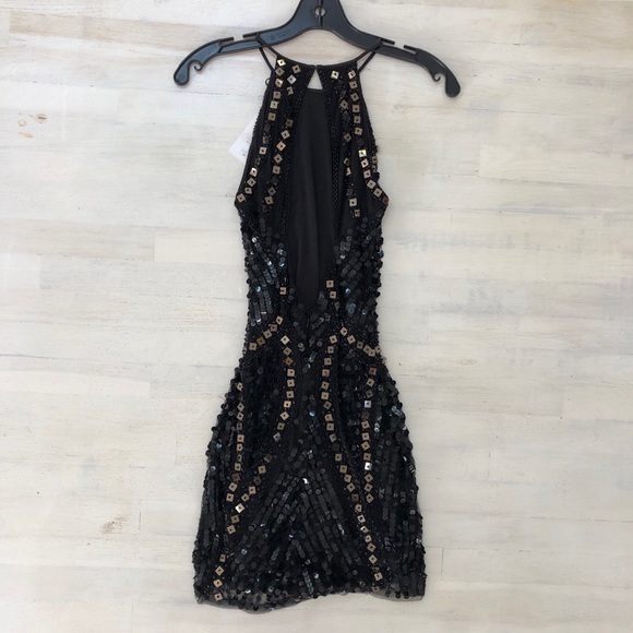Parker Black Sequin Dress XS 🆕 - Picture 7 of 8